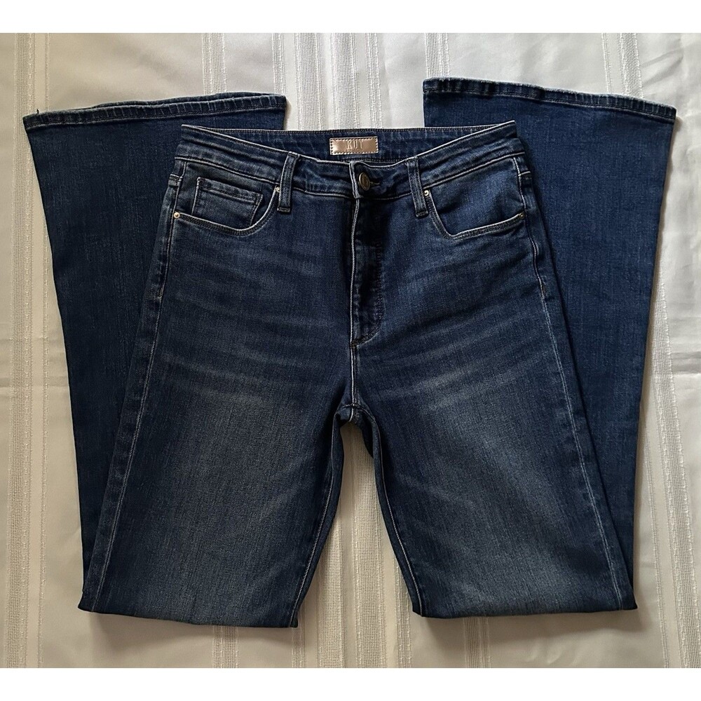 Kut from the Kloth ANA High Rise Fab Ab Flare Jeans – Size 6 – Stretch Dark Wash